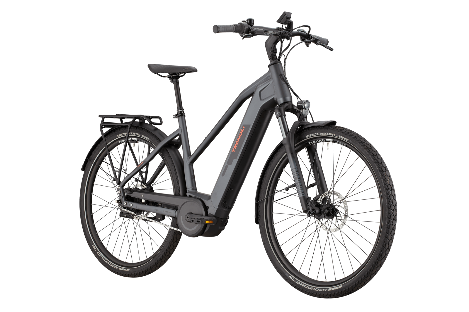 trenoli TANARO CX sportivo T Enviolo in dark grey – matt | Trekking E-Bike mit 750 Wh